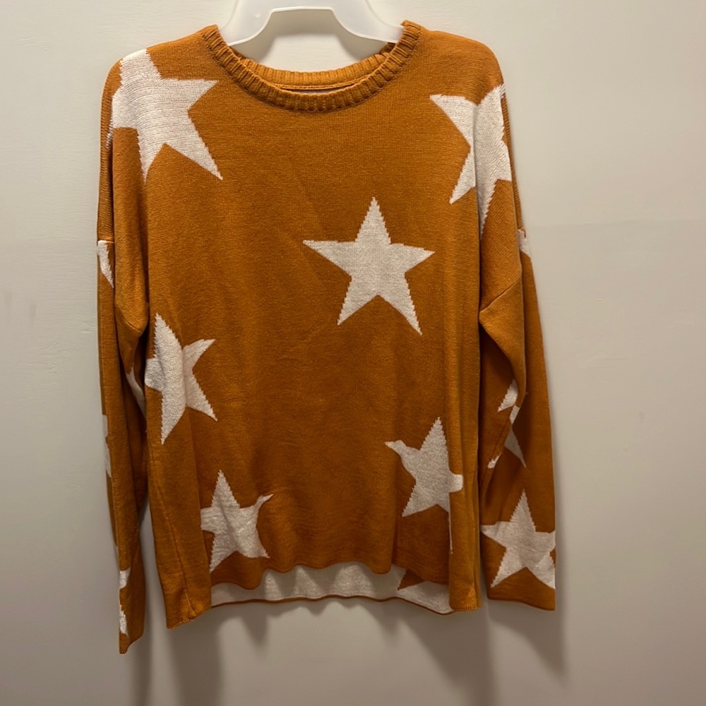 Myra Bag. Orange Star Sweater. Size US M.